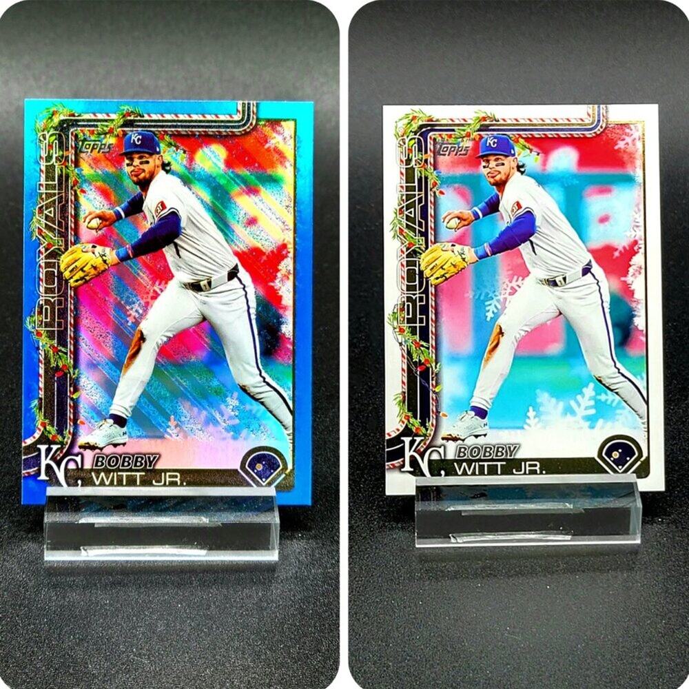 Bobby Witt Jr. 2025 Holiday & Blue Metallic Kansas City Royals